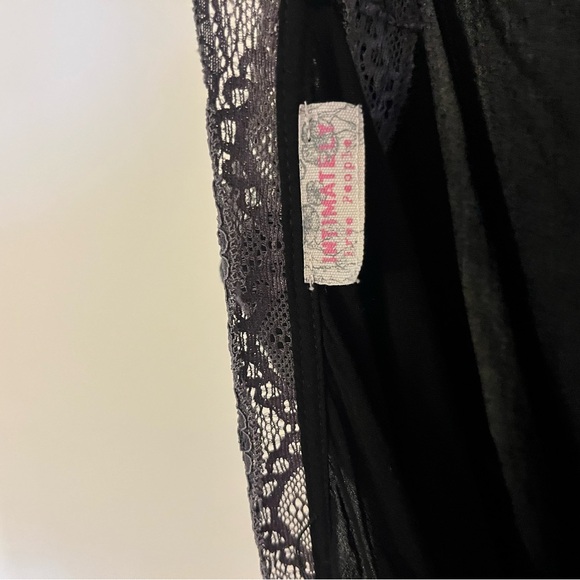 Intimately Free People Black Tank Top with Grey Lace - Picture 2 of 2